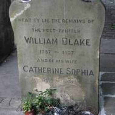 William Blake’s headstone.