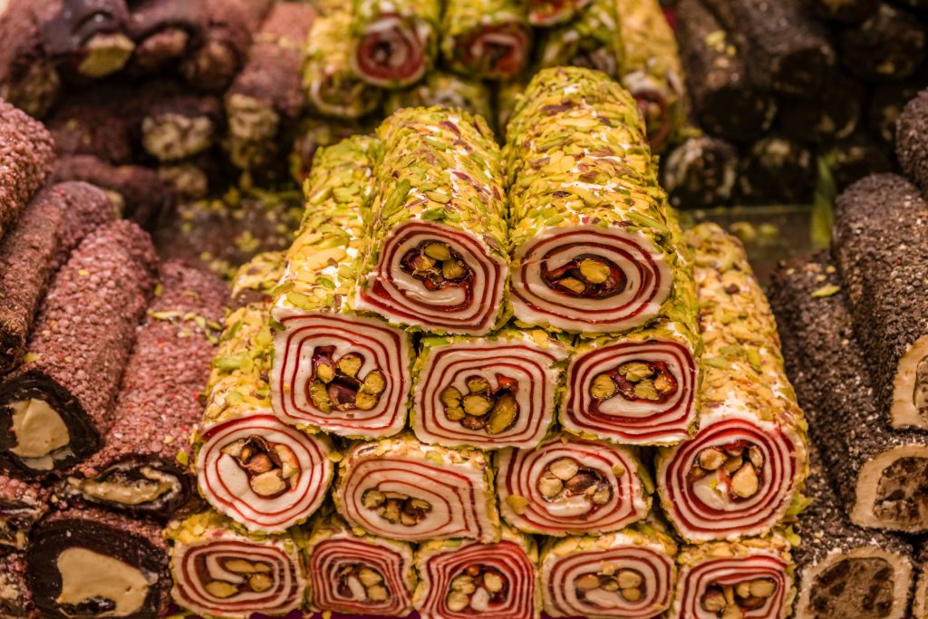 Turkish delight can include nuts, nougat, and even cream fillings.